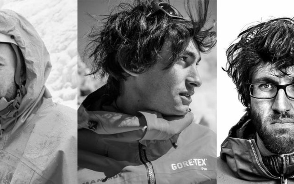 Od lewej: Jess Roskelley, David Lama, Hansjörg Auer