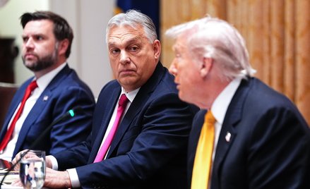 Premier Węgier Viktor Orbán podczas spotkania z prezydentem USA Donaldem Trumpem w Białym Domu