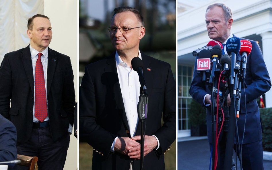 Radosław Sikorski, Andrzej Duda i Donald Tusk