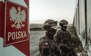 Żołnierze na granicy z Białorusią.