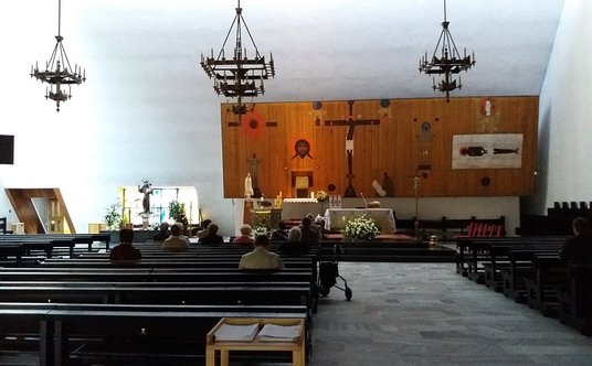 Kościół pod wezwaniem Niepokalanego Poczęcia Najświętszej Maryi Panny na krakowskich Azorach. Wnętrz