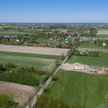 Widok z drona na Baranów (pow. grodziski)