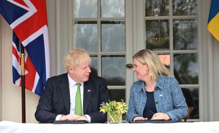 Boris Johnson i Magdalena Andersson