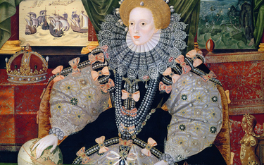 Królowa Anglii Elżbieta I Tudor. Portret namalowany ok. 1588 r. przez George’a Gowera dla upamiętnie