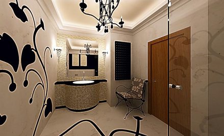 Tak wygląda fragment nowego wystroju w bardzo dużej łazience