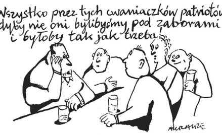 Komentarz rysunkowy. Wszystko przez cwaniaczków patriotów