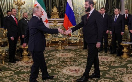 Władimir Putin spotkał się z syryjskim przywódcą Ahmadem asz-Szarą na Kremlu