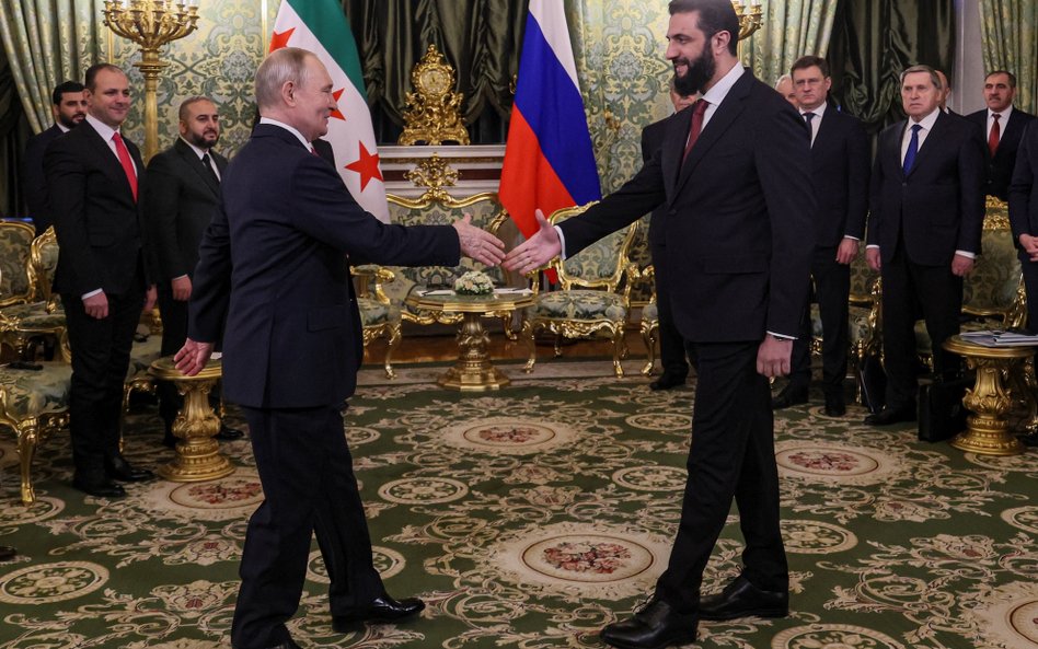 Władimir Putin spotkał się z syryjskim przywódcą Ahmadem asz-Szarą na Kremlu