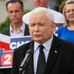 Kampania wyborcza do Parlamentu Europejskiego 2024. Prezes PiS Jarosław Kaczyński podczas konferencj