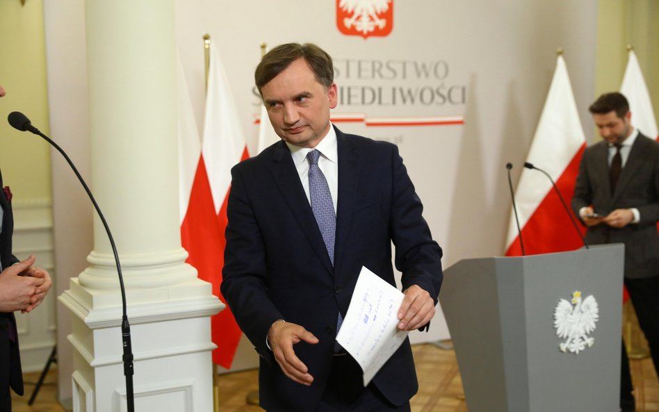 Minister sprawiedliwości, prokurator generalny Zbigniew Ziobro