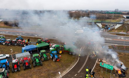 Protest rolników w Medyce