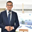 Premier Mateusz Morawiecki na terenie budowy przedszkola w Łagiewnikach