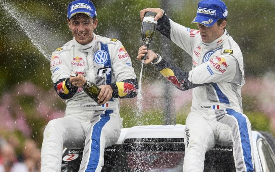 Wygraną świętował Francuz Sebastien Ogier (VW Polo WRC)