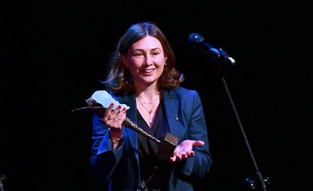 Poetka Kateryna Babkina podczas uroczystości wręczenia nagród literackich Europy Środkowej Silesius 