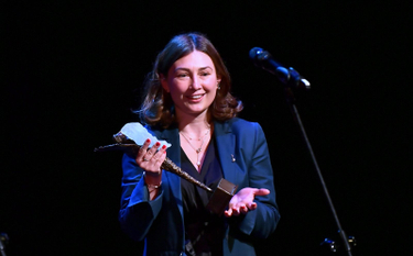 Poetka Kateryna Babkina podczas uroczystości wręczenia nagród literackich Europy Środkowej Silesius 