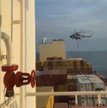 Na statku wylądował irański helikopter
