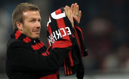 David Beckham w czasie wypożyczenia do AC Milan