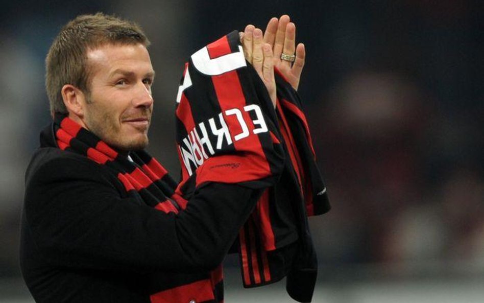 David Beckham w czasie wypożyczenia do AC Milan