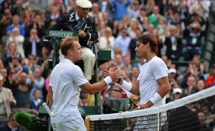 Belg Steve Darcis i Hiszpan Rafael Nadal