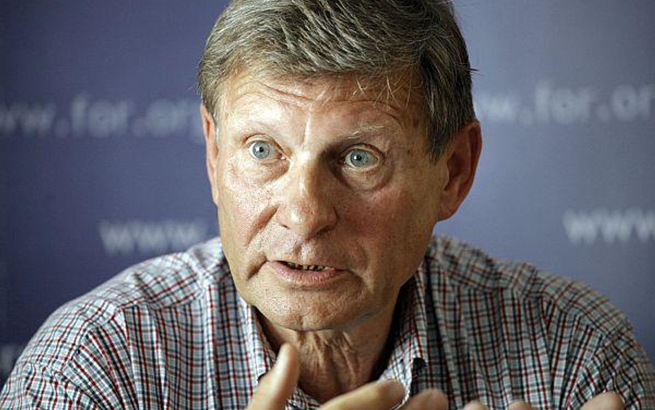 prof. Leszek Balcerowicz, przewodniczący Fundacji Forum Obywatelskiego Rozwoju