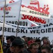 Protest związkowców Bogdanki w 2006 roku