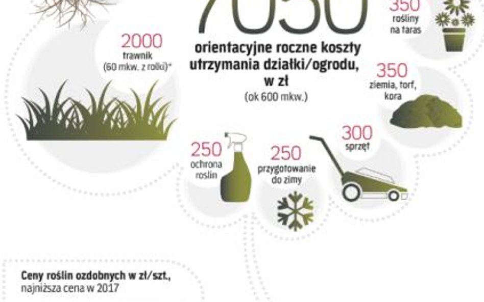 Utrzymanie kwitnącego ogrodu nie jest tanie