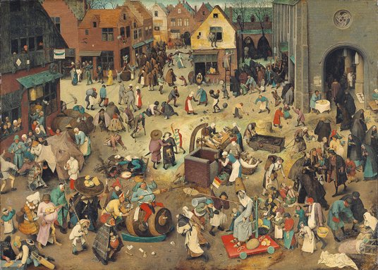 Pieter Bruegel, „Walka karnawału z postem” (1559 r.)