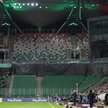 Pusta trybuna na stadionie Legii podczas meczu z Wisłą