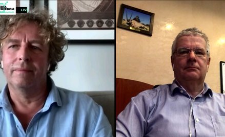 Grzegorz Hajdarowicz, przewodniczący rady nadzorczej Gremi Media SA i Mihaly Hardy, szef redakcji in