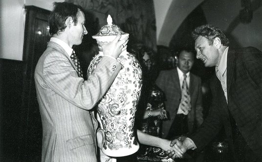 Wernisaż wystawy „Ceramika Polska”, Bańska Bystrzyca, 22 czerwca 1976. Archiwum MZKiD we Włocławku