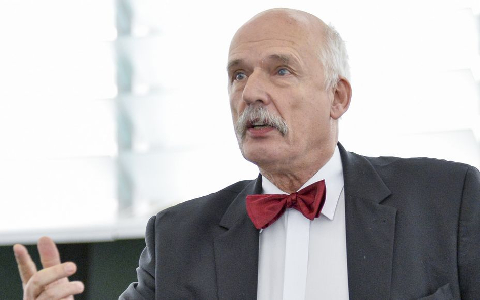 Biedroń: Symbolem "oświatowego okrągłego stołu" będzie Janusz Korwin-Mikke