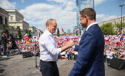 Donald Tusk i Rafał Trzaskowski