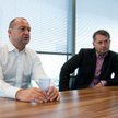 Przewodniczący rady nadzorczej spółki Henryk Kania i prezes Grzegorz Minczanowski