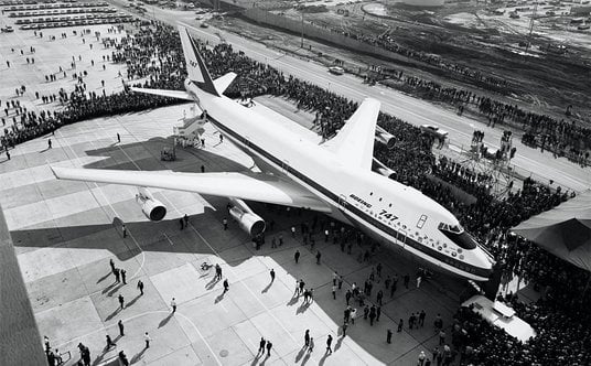 30 września 1968 roku: Boeing 747 podczas pierwszej publicznej prezentacji.