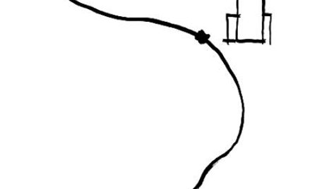 Schematyczna Wisła Wilhelma Sasnala budzi skojarzenia z wisielczym sznurem (fot: Wilhelm Sasnal)