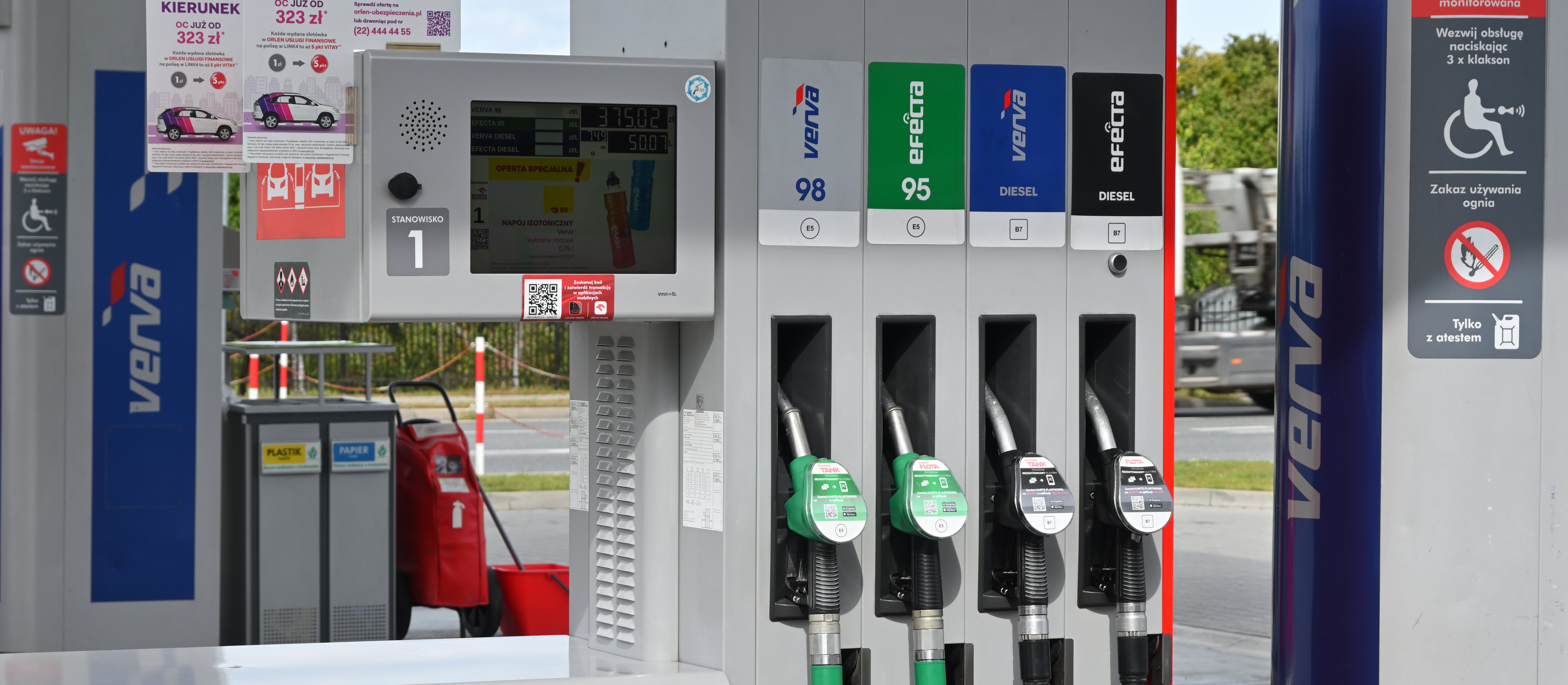 Maksymalne ceny paliw na weekend. Benzyna 6,03 zł, diesel 7,07 zł