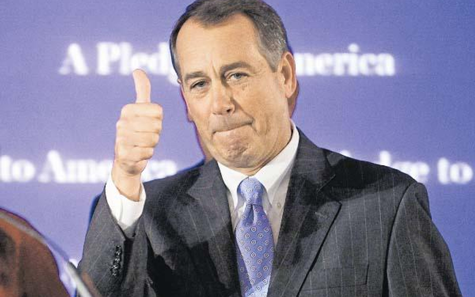 – Dokonamy zmiany kursu we władzach – zapowiada John Boehner, przywódca republikanów w Izbie Repreze