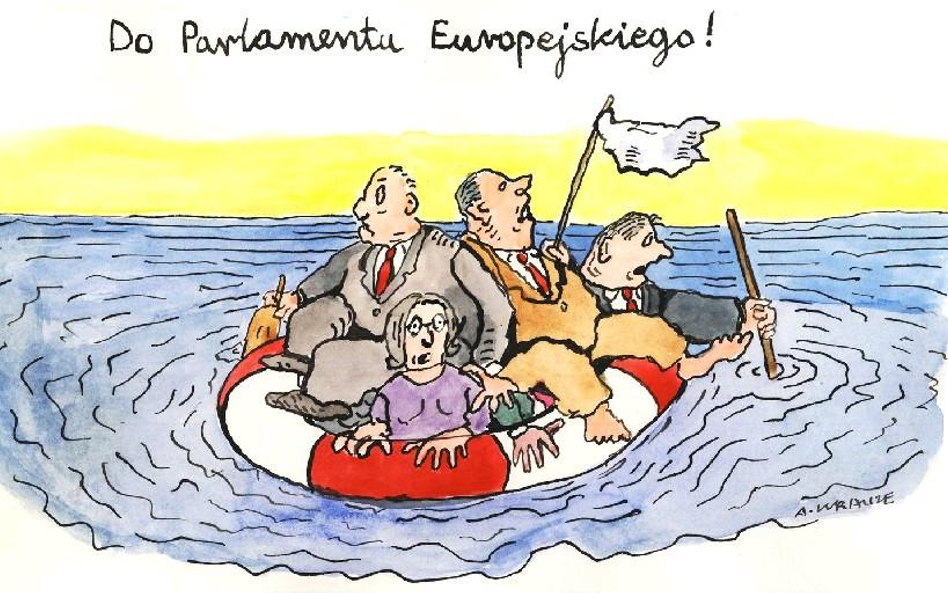 Komentarz rysunkowy. Do Parlamentu Europejskiego!