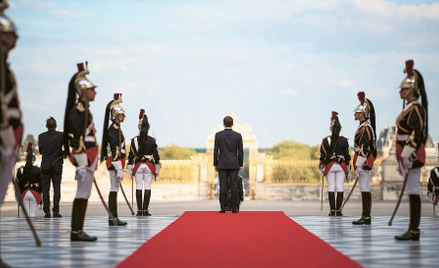 Emmanuel Macron w Wersalu, 12 września 2018 r.