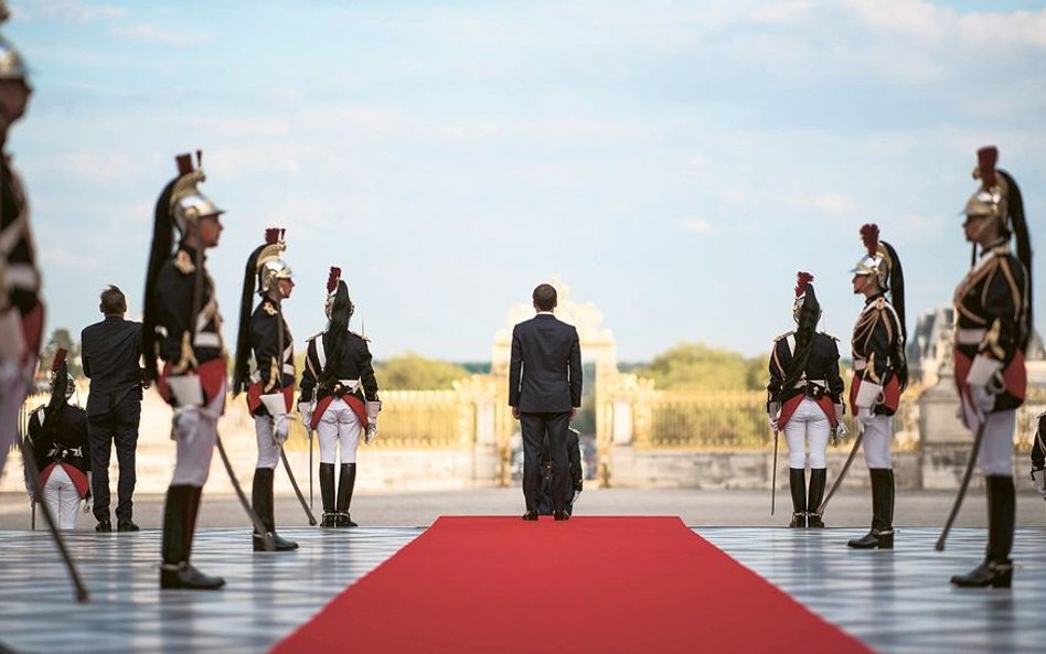 Emmanuel Macron w Wersalu, 12 września 2018 r.