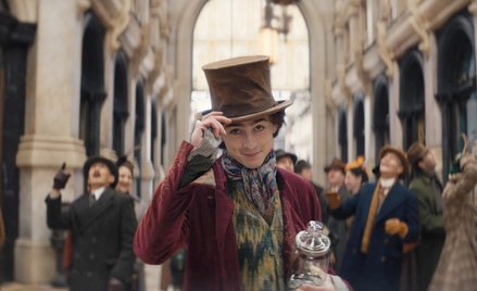 Timothée Chalamet jako Willy Wonka
