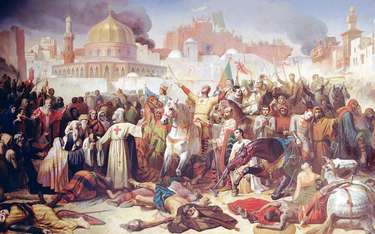 „Zdobycie Jerozolimy przez krzyżowców”, obraz Émile’a Signola