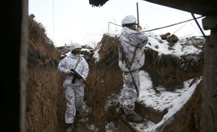 Ukraińscy żołnierze w obwodzie donieckim