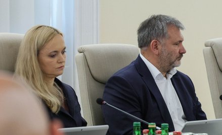 Minister zdrowia Jolanta Sobierańska-Grenda i minister sprawiedliwości Waldemar Żurek na posiedzeniu