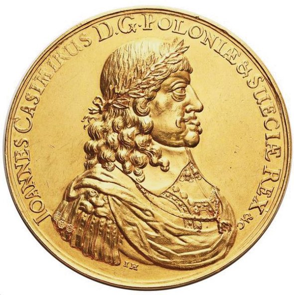 Unikatowy medal Jana II Kazimierza o wadze 50 dukatów wybity w 1658 r. na pamiątkę opuszczenia Torun