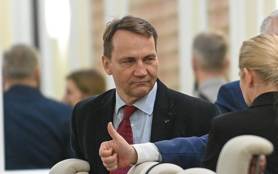 Minister spraw zagranicznych Radosław Sikorski