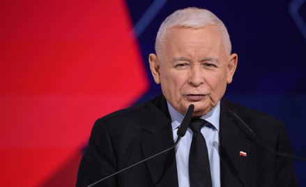 Prezes PiS Jarosław Kaczyński podczas wystąpienia w trakcie drugiego dnia konwencji Prawa i Sprawied