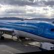 Samolot linii KLM na lotnisku Kansai w Japonii.