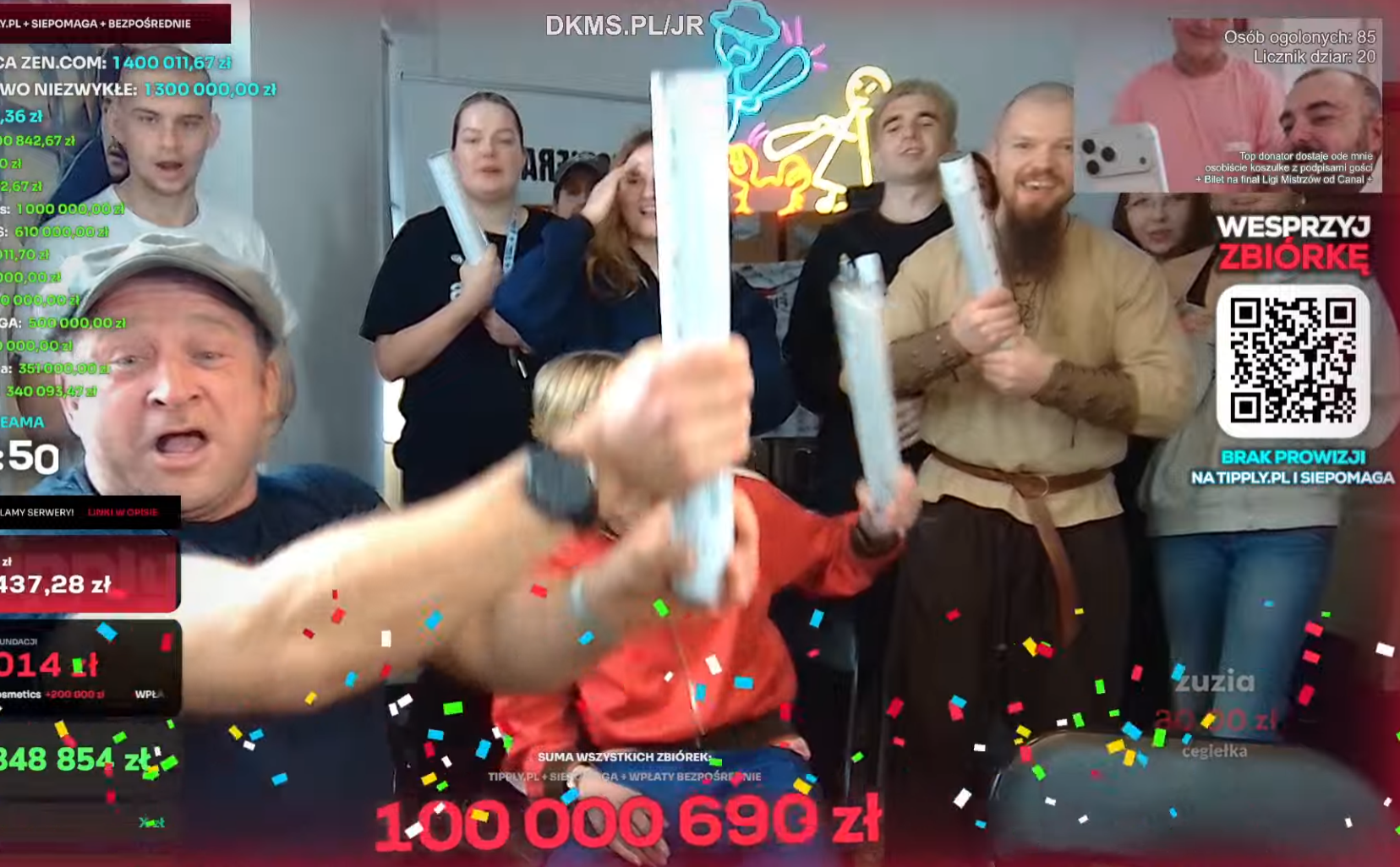 Ponad 115 milionów złotych od internautów. Youtuber Łatwogang zbiera pieniądze na chore dzieci