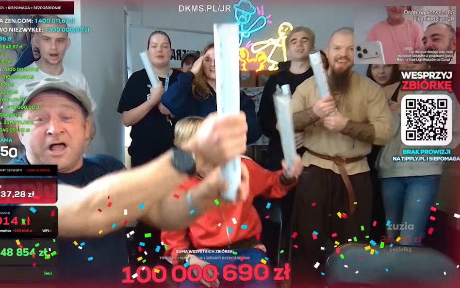 Ponad 105 milionów złotych od internautów. Youtuber Łatwogang zbiera pieniądze na chore dzieci